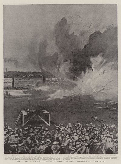 The Pre-Arranged Railway Collision in Texas by Joseph Nash